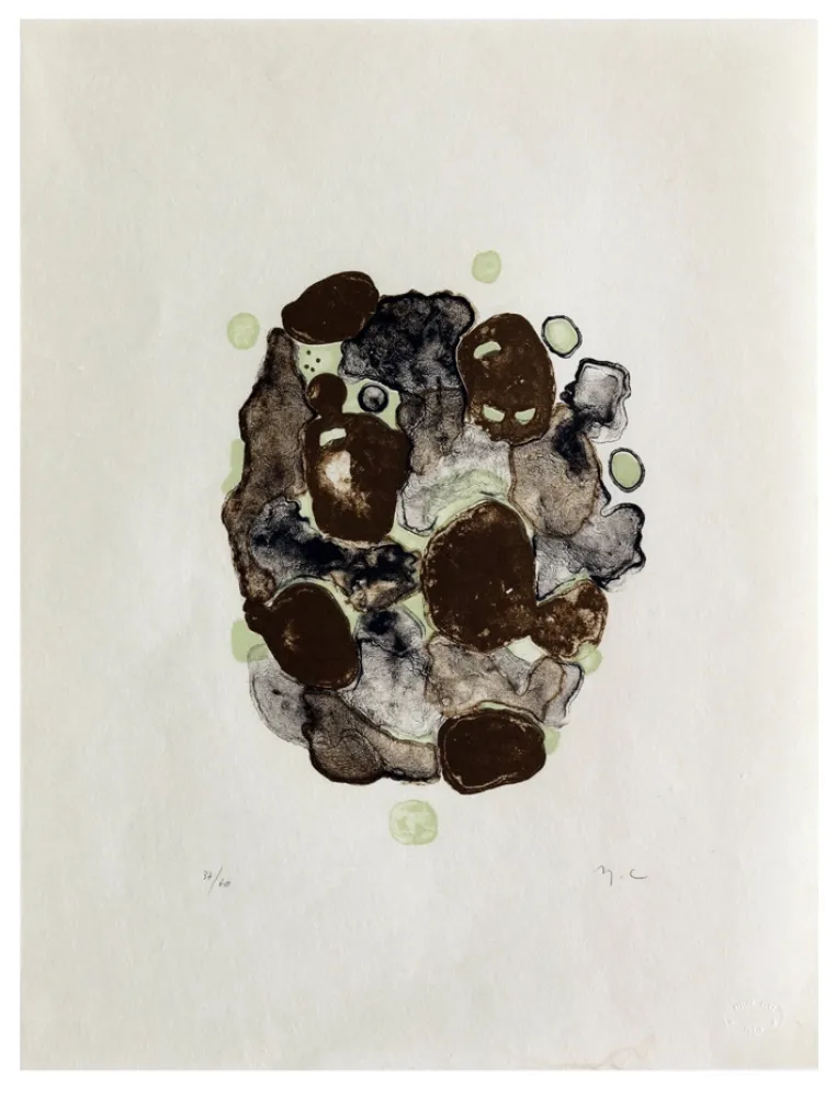 Lithograph Chaudouët - Lichens 2