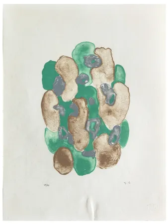 Lithograph Chaudouët - Lichens 3