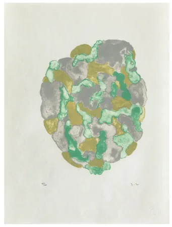 Lithograph Chaudouët - Lichens 4