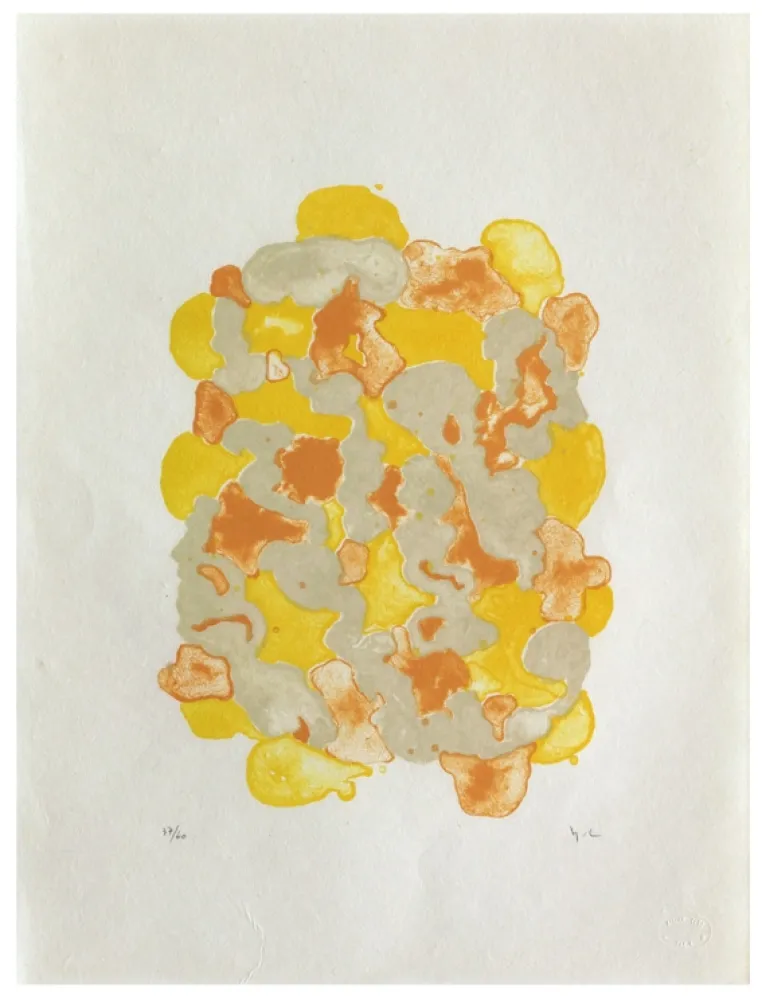 Lithograph Chaudouët - Lichens 7