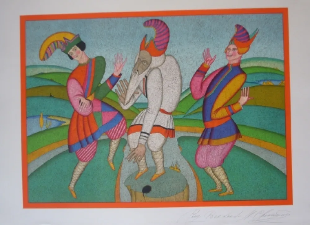 Lithograph Chemiakin - Carnaval
