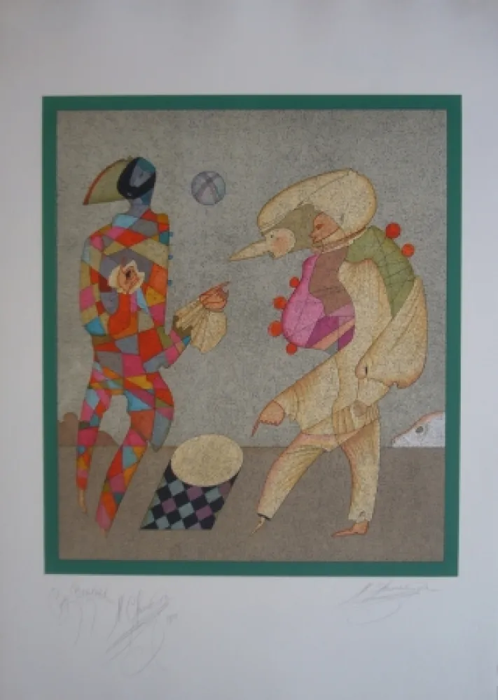 Lithograph Chemiakin - Carnaval