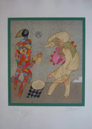 Lithograph Chemiakin - Carnaval