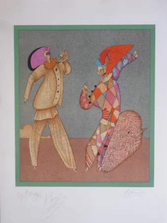 Lithograph Chemiakin - Carnaval