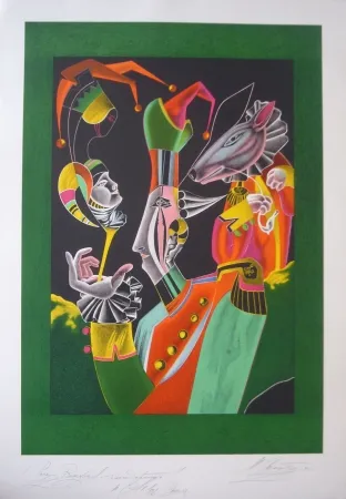 Lithograph Chemiakin - Carnaval