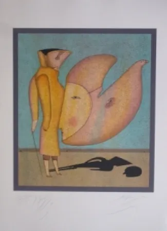 Lithograph Chemiakin - Carnaval