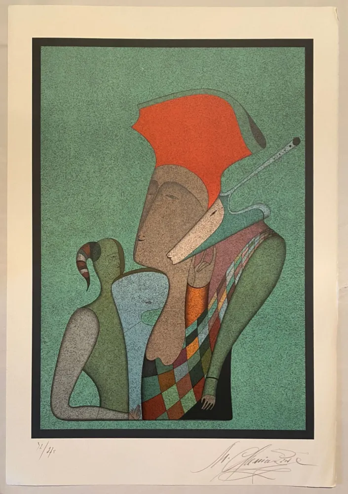 Lithograph Chemiakin - Grand carnaval de Saint Pétersbourg