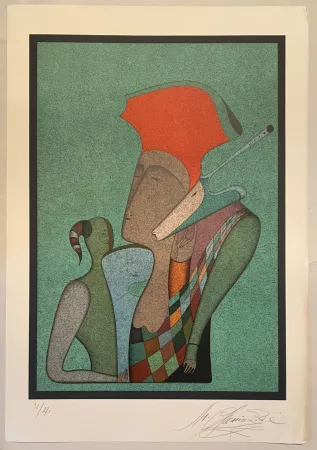 Lithograph Chemiakin - Grand carnaval de Saint Pétersbourg