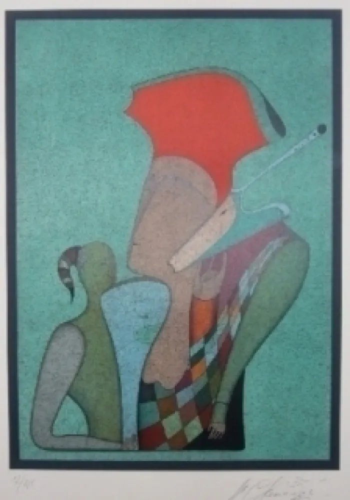 Lithograph Chemiakin - Grand carnaval de Saint Petersbourg 2