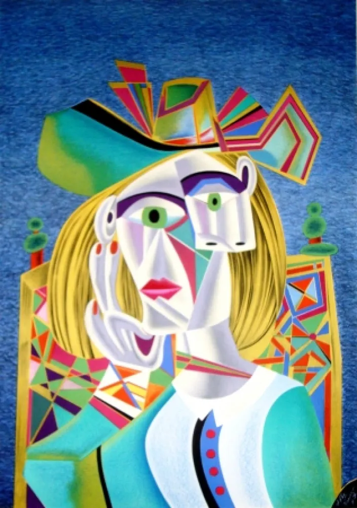 Lithograph Chemiakin - Picasso transformation 4