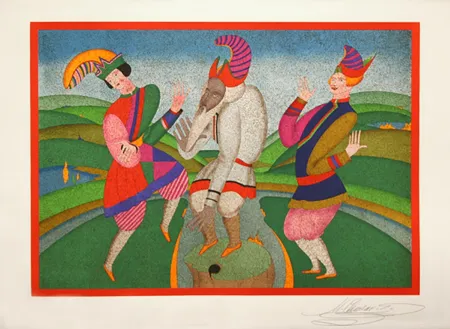 Lithograph Chemiakin - RITES OF SPRING