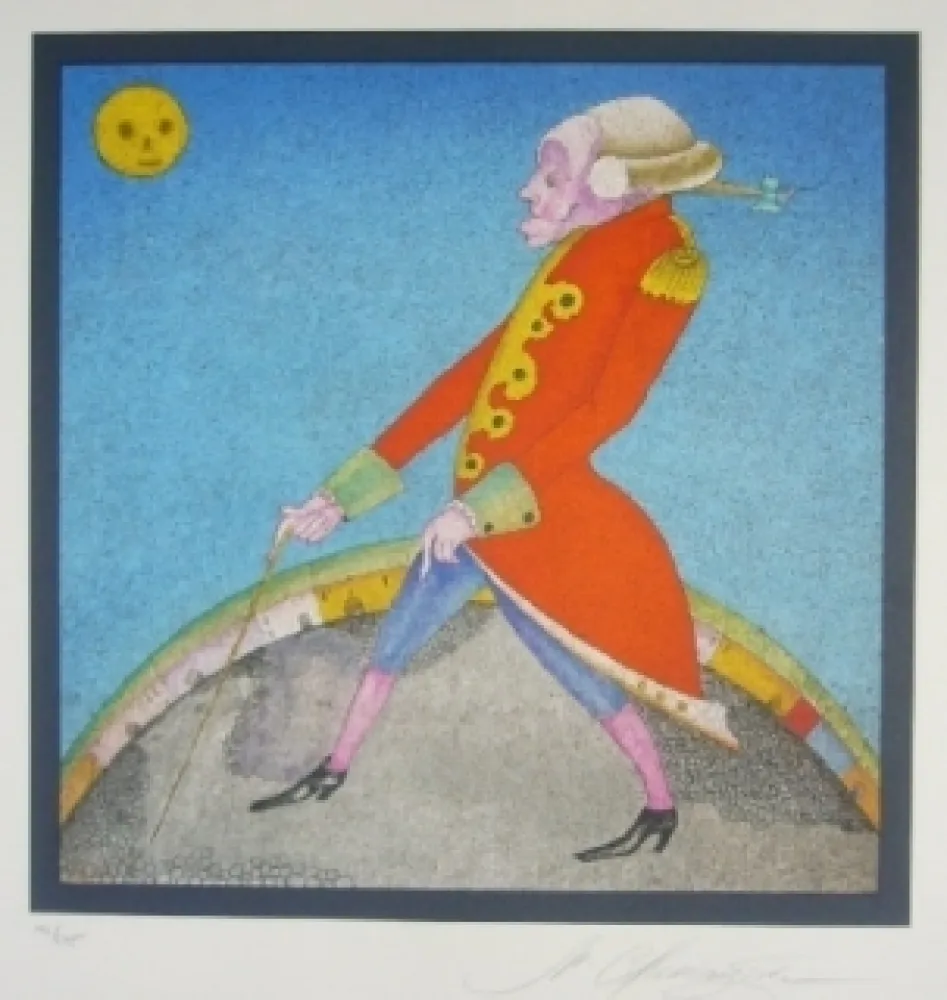 Lithograph Chemiakin - Suite Carnaval de Saint Petersbourg 1