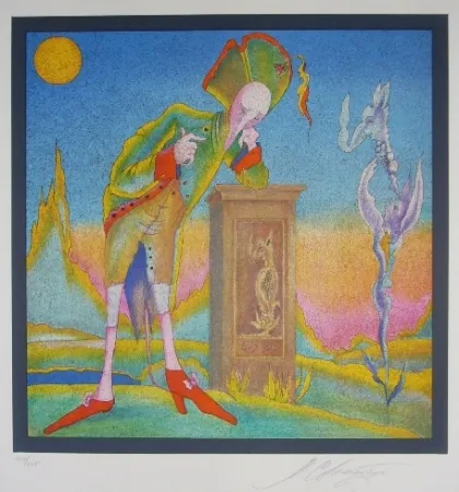 Lithograph Chemiakin - Suite Carnaval de Saint Petersbourg 3