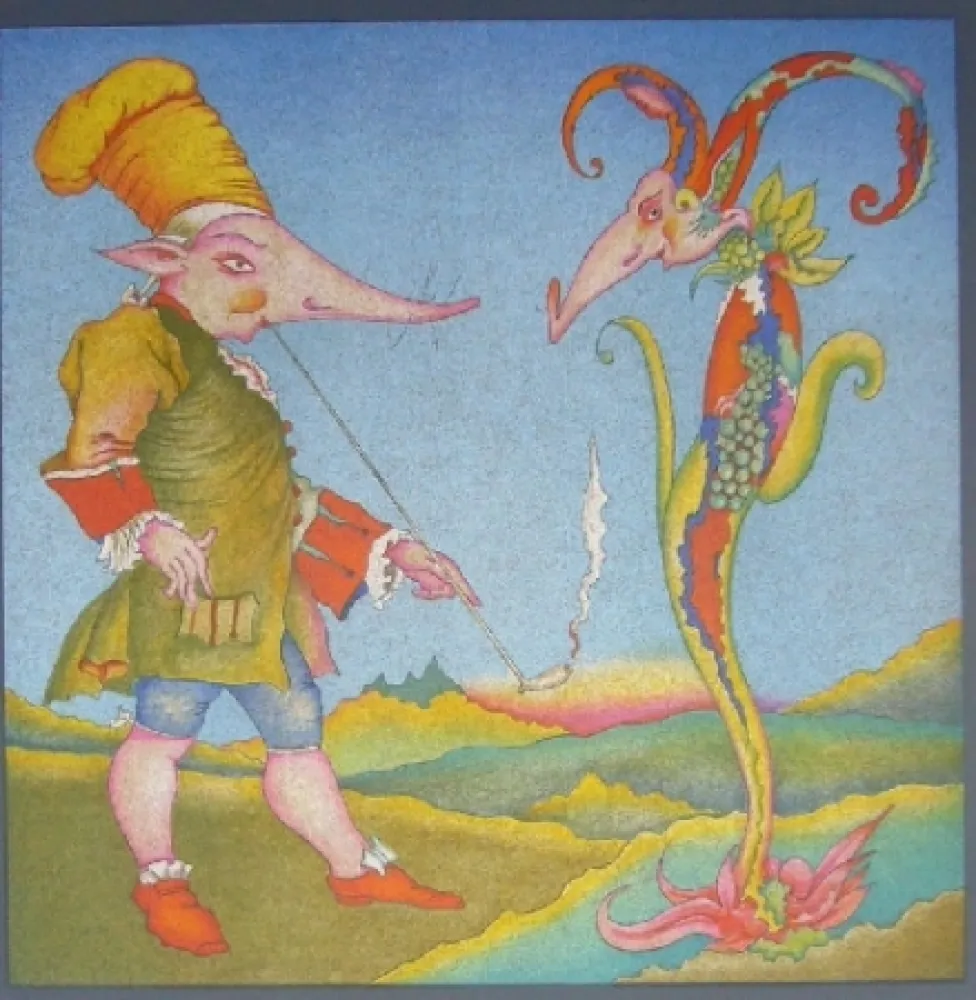 Lithograph Chemiakin - Suite Carnaval de Saint Petersbourg 9