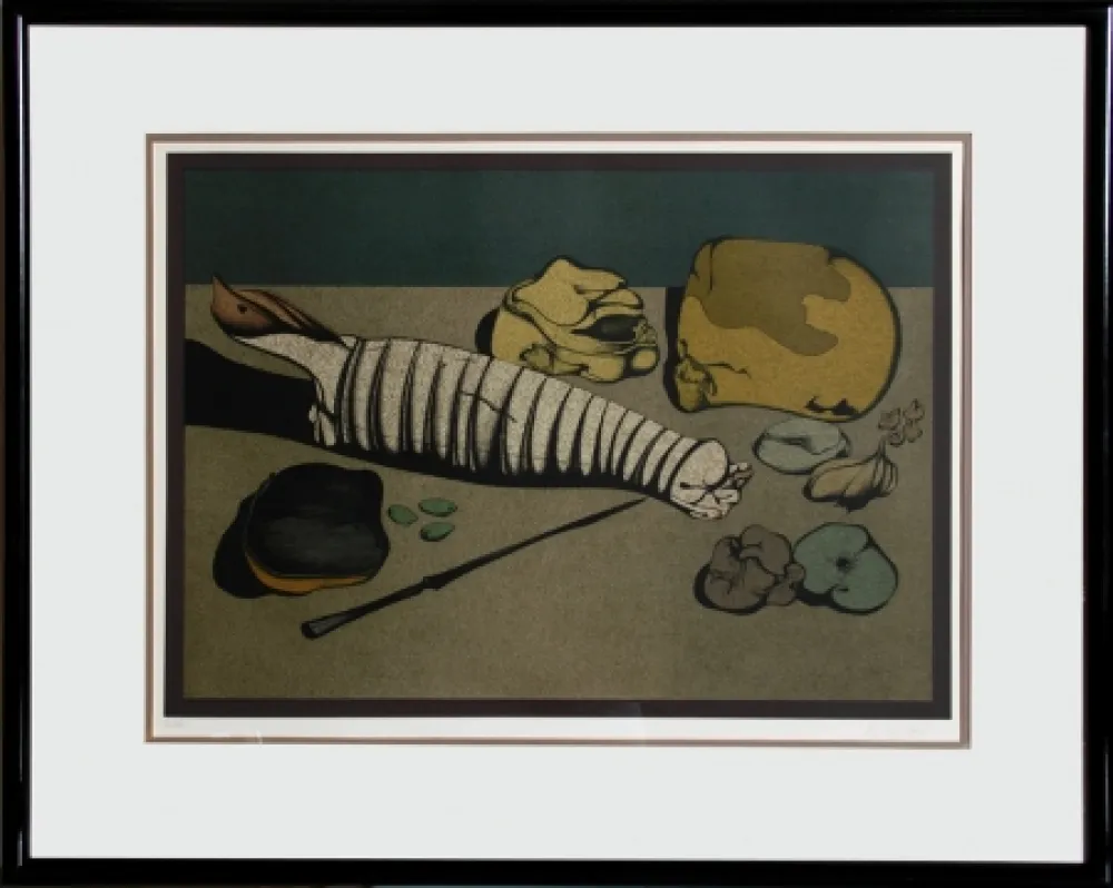 Lithograph Chemiakin - Untitled - Nature Morte