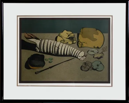 Lithograph Chemiakin - Untitled - Nature Morte