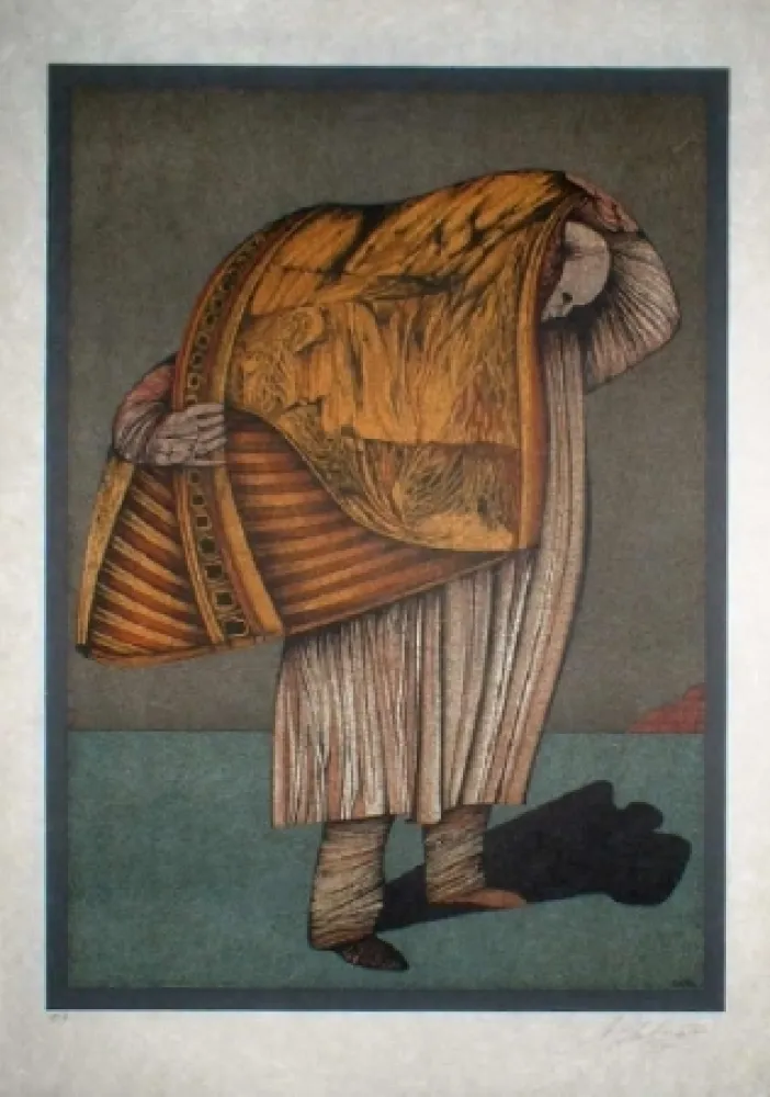 Lithograph Chemiakin - Ventre de Paris 11