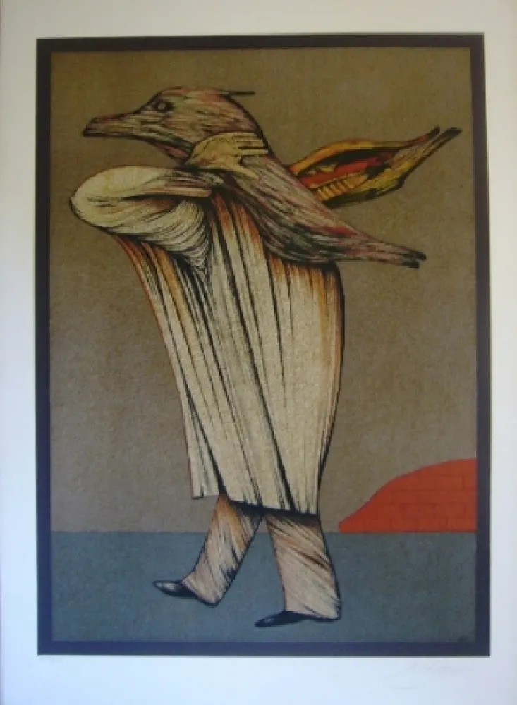 Lithograph Chemiakin - Ventre de Paris 12