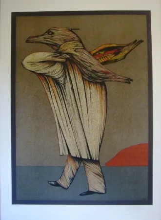 Lithograph Chemiakin - Ventre de Paris 12