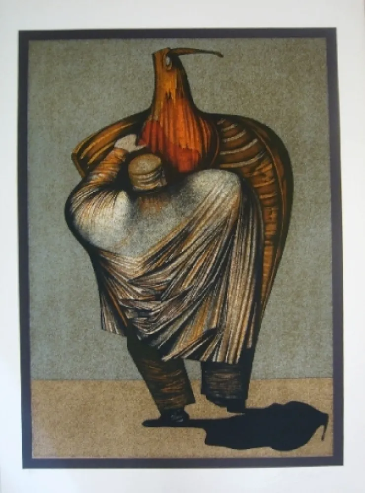 Lithograph Chemiakin - Ventre de Paris 13