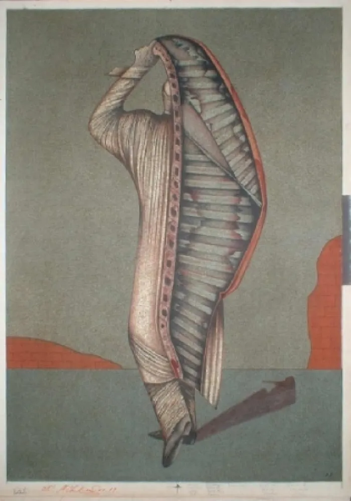 Lithograph Chemiakin - Ventre de Paris 14