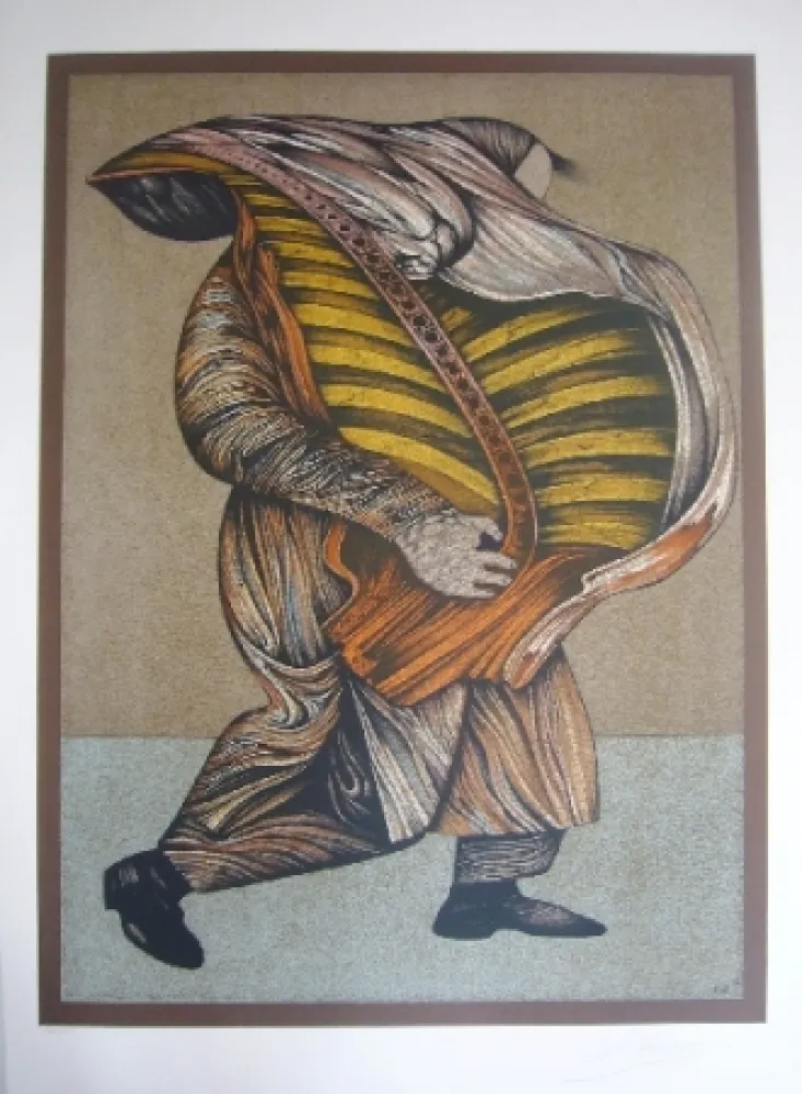 Lithograph Chemiakin - Ventre de Paris 7