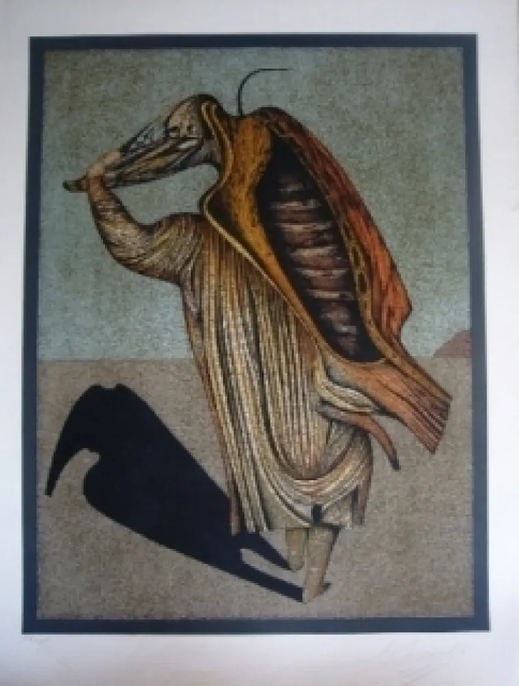 Lithograph Chemiakin - Ventre de Paris 9