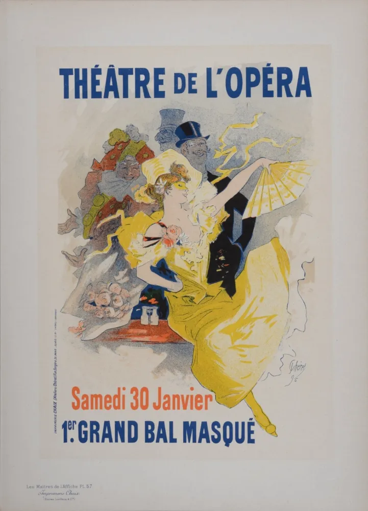 Lithograph Cheret - Bal Masque de l'Opera, Les Maitres de L’Affiche