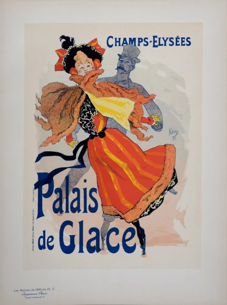 Lithograph Cheret - Les Palais de Glace, Les Maitres de L’Affiche