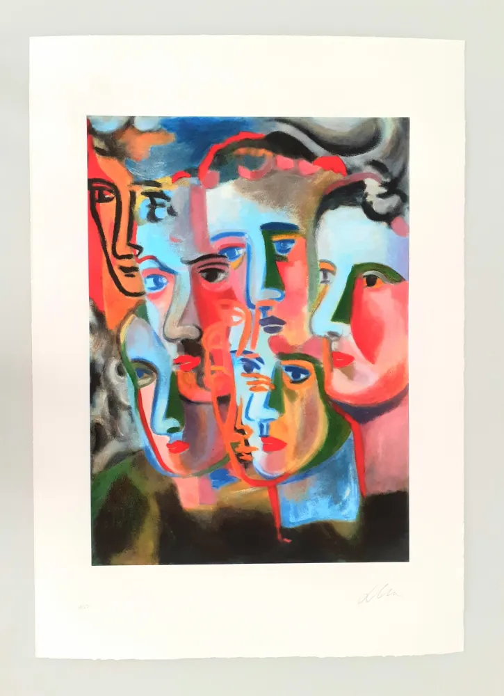 Etching And Aquatint Chia - Enigma dei volti