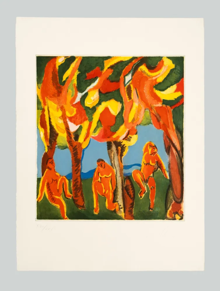 Etching And Aquatint Chia - Figure nel bosco