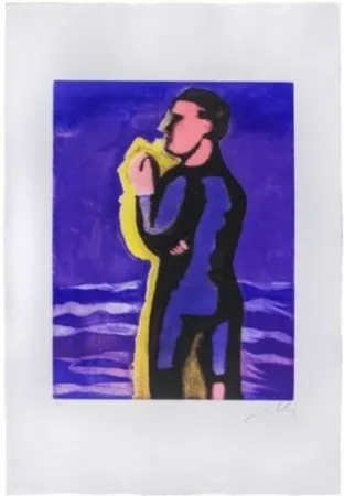 Aquatint Chia - Il ragazzo e il mare