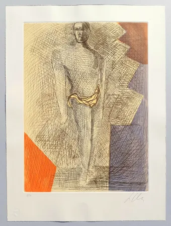 Etching And Aquatint Chia - Improvvisazioni su Leonardo (B)