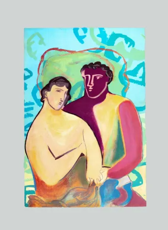 Screenprint Chia - Noi due