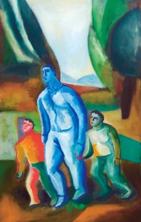 Aquatint Chia - Padre e figli