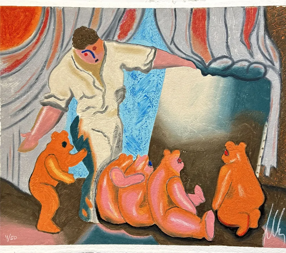 Etching And Aquatint Chia - Untitled 6 (from Ten Masterprints)