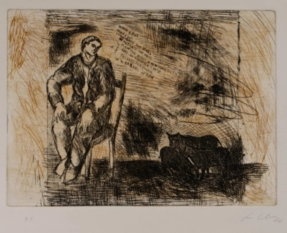 Etching Chia - When a boy