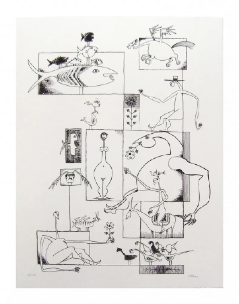 Lithograph Chica - Ils sont tous là!