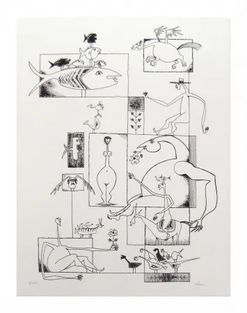 Lithograph Chica - Ils sont tous là!