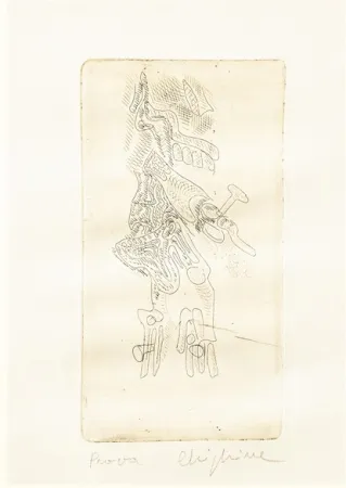 Engraving Chighine - Cristo