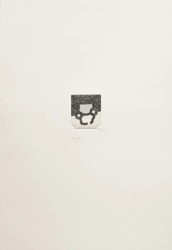 Lithograph Chillida - 12th anniversary of Galeria Joan Prats