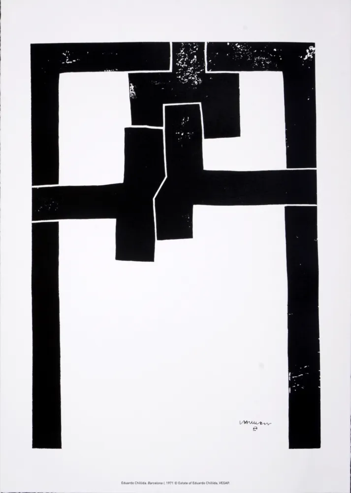 Screenprint Chillida - (After) Barcelona I, 1971