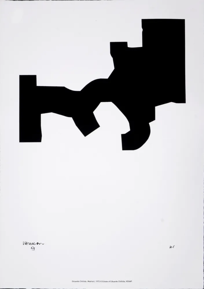 Screenprint Chillida - (After) Madrid I, 1972