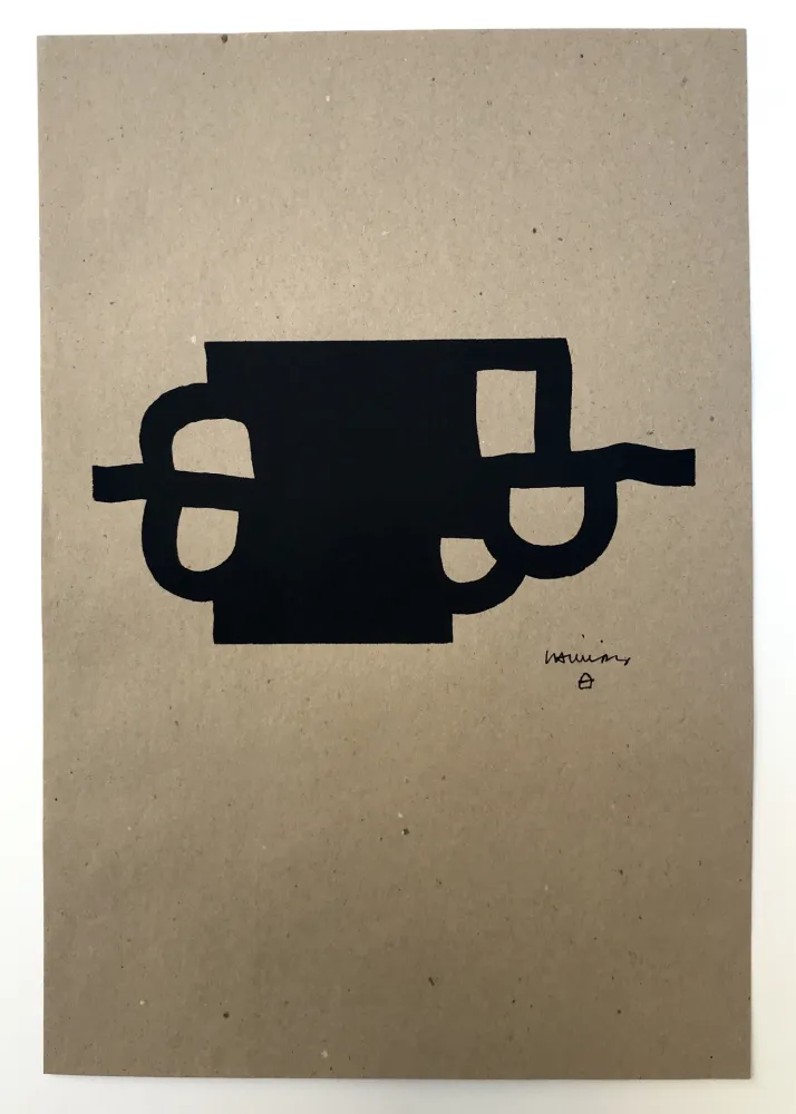 Screenprint Chillida - Antzo II