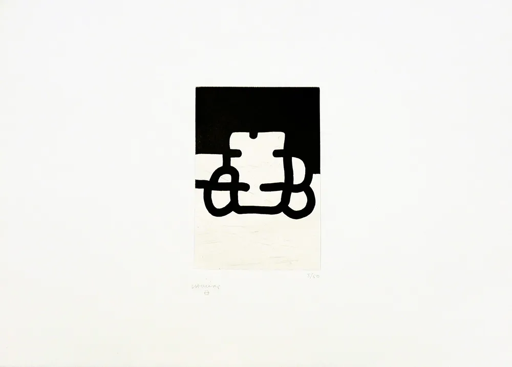 Etching Chillida - Antzo VIII