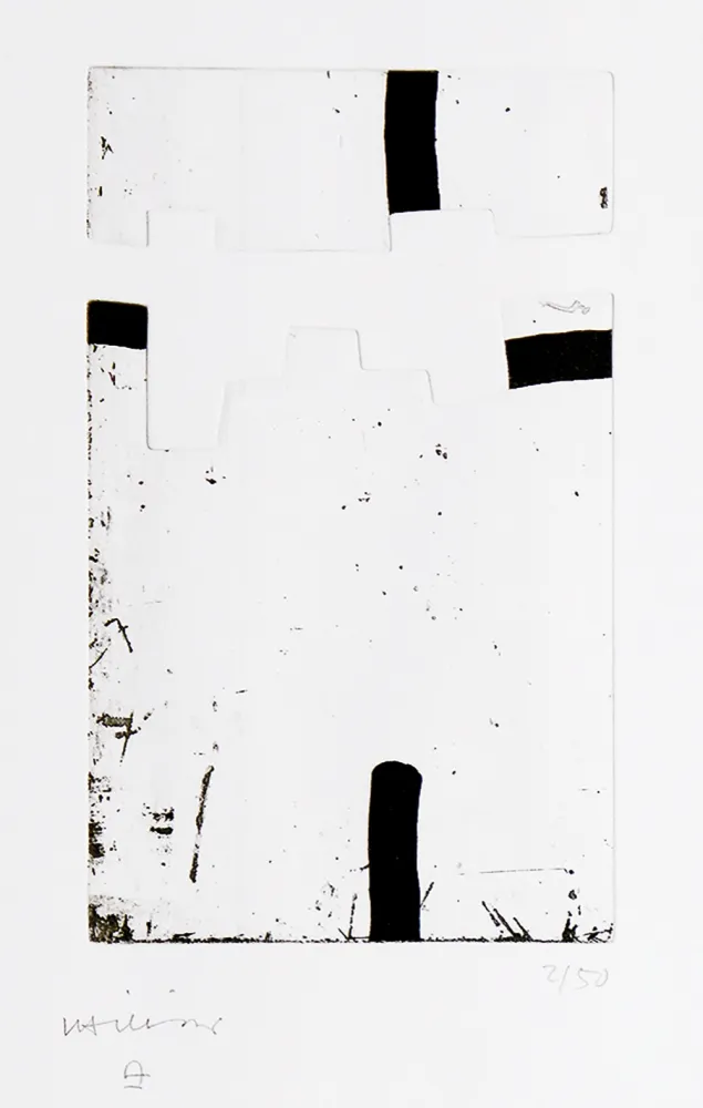 Etching And Aquatint Chillida - Argi IV