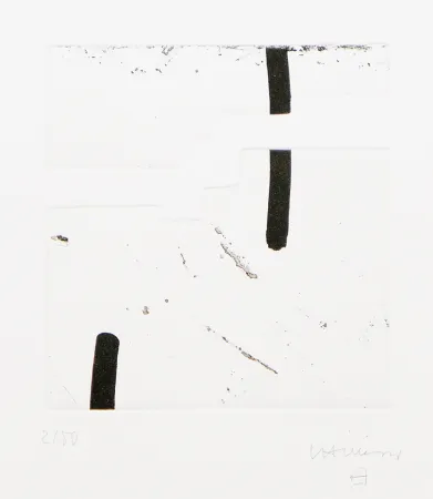 Etching And Aquatint Chillida - Argi V