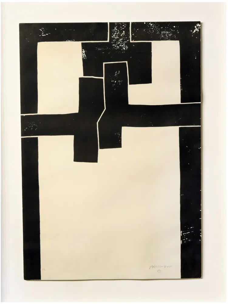 Lithograph Chillida - Barcelona I -1971 