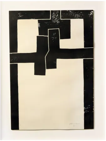 Lithograph Chillida - Barcelona I -1971 