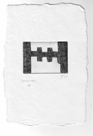 Etching Chillida - Batzar